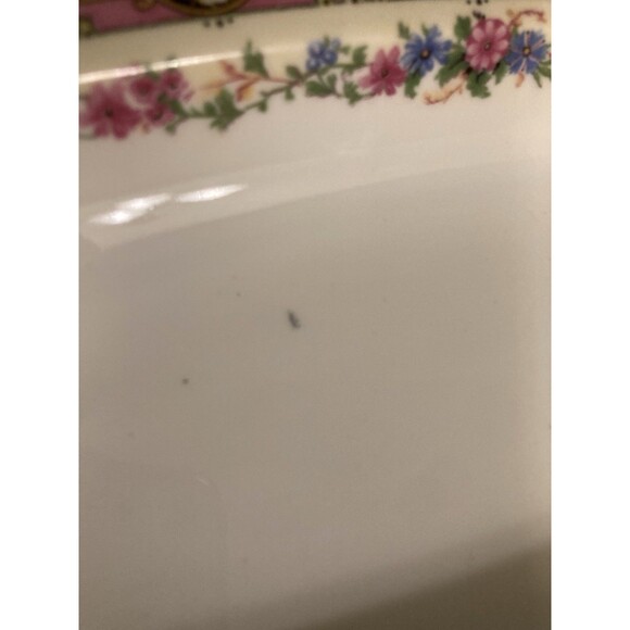 TK Thun Czechoslovakia China, Oval Platter, Vintage Wildflower 12” X 5.25” - Picture 4 of 10